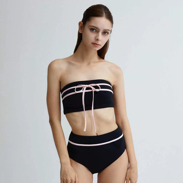 SEDUCTIVE BOW-TIE HIGH-WAISTED BIKINI