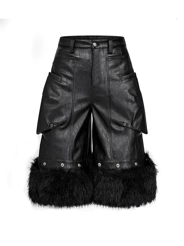 WRESTLER WAXED LEATHER PANTS