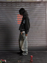 CASUAL WIDE-LEG STREETWEAR JEANS