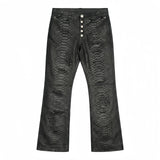 RETRO PYTHON LEATHER PANTS
