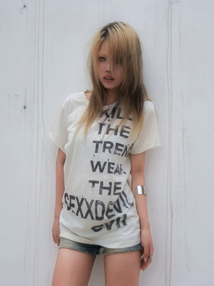 RETRO SLOGAN T-SHIRT SUMMER