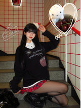 CHERRY MOOD TWO-PIECE SWEATER SET