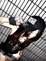 SKULL PRINT CASUAL CAP