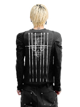 DECONSTRUCTED PLEATED ARMOR T-SHIRT