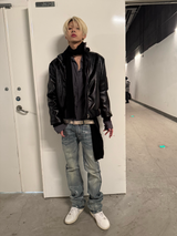 ICE BLUE CRACKED GEL JEANS