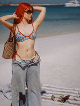 RETRO CHERRY PRINT BIKINI SET