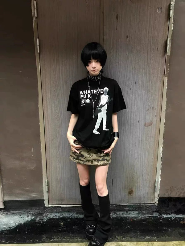 SLOGAN PRINT ICE T-SHIRT