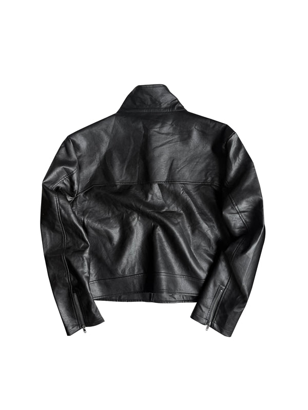 ASYMMETRIC LEATHER JACKET