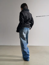 LIGHT BLUE STRAIGHT FIT JEANS