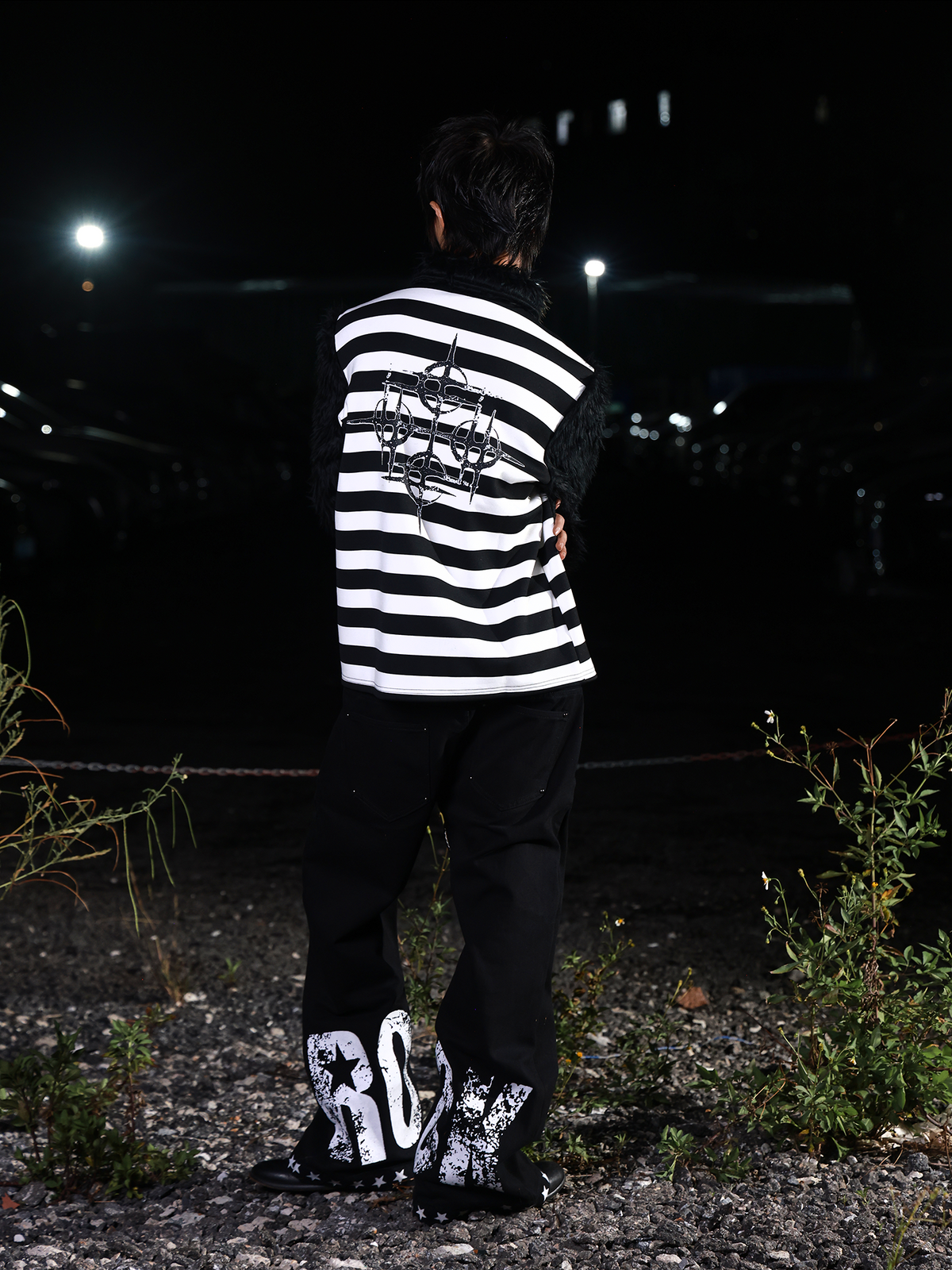 PUNK STRIPED POLO SHIRT