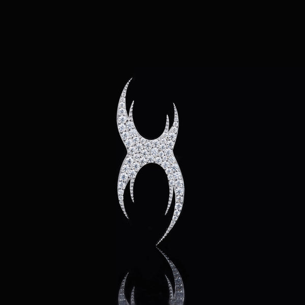 DIAMOND XX SHAPED EARRINGS