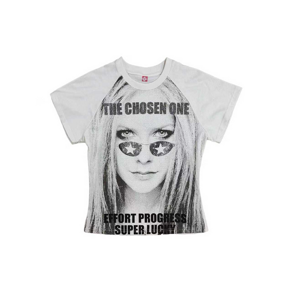 PUNK RHINESTONE GRAPHIC T-SHIRT