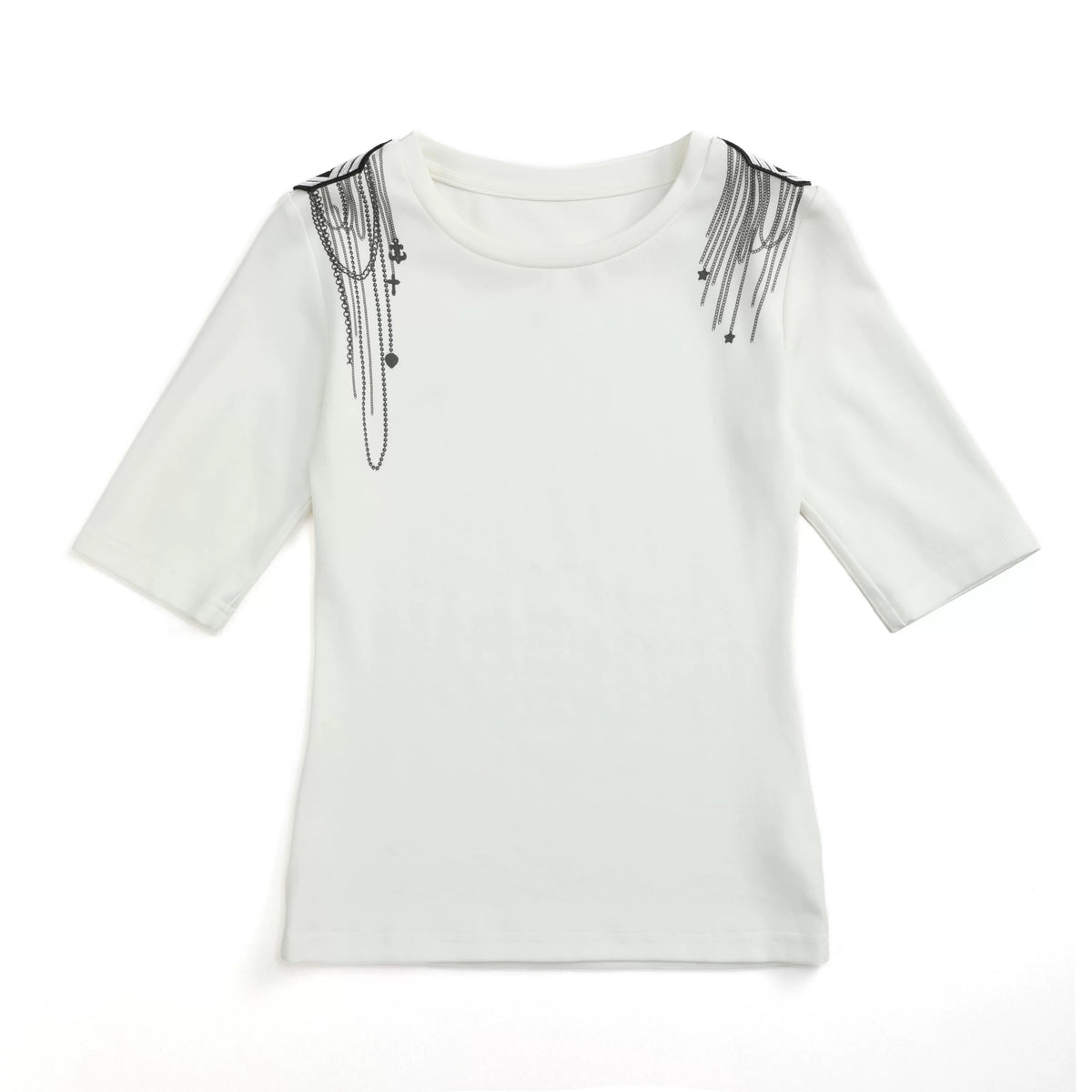 RETRO ASIAN EPAULET T-SHIRT