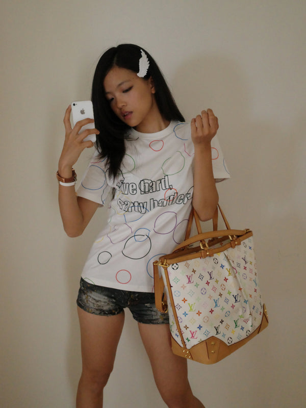 COLORFUL POLKA DOT PARTY T-SHIRT