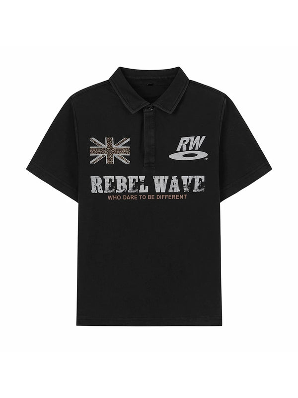 LEOPARD PRINT POLO SHIRT