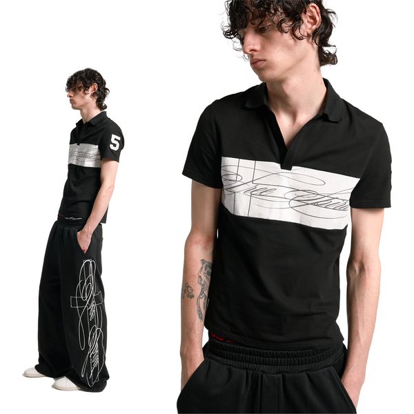 PATCHWORK CROSS PRINT POLO