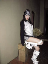 VINTAGE CLASH PRINT SWEATER