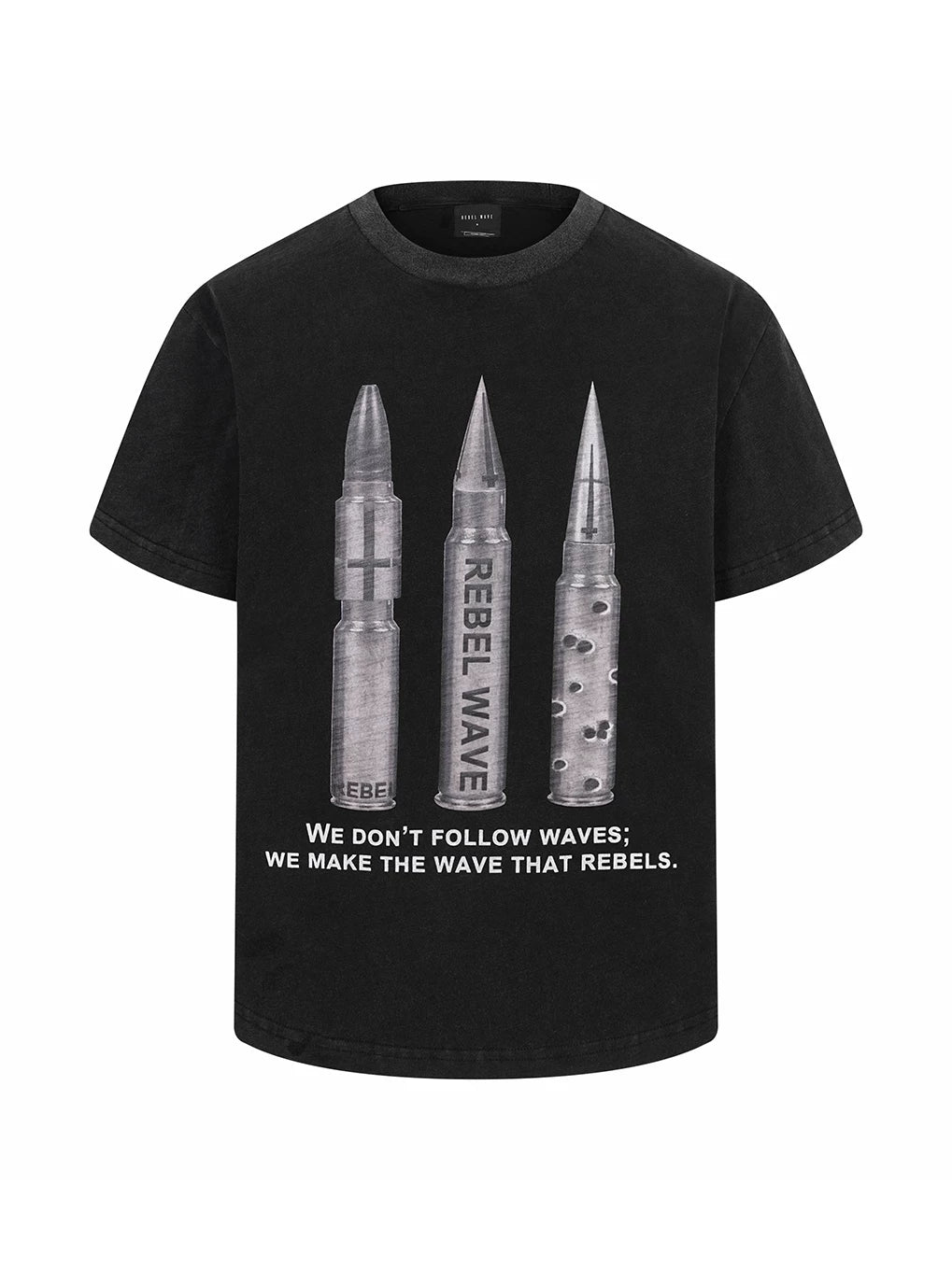 BULLET PRINT WASHED TEE