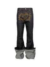 RAW BAROQUE EMBROIDERED MICRO JEANS