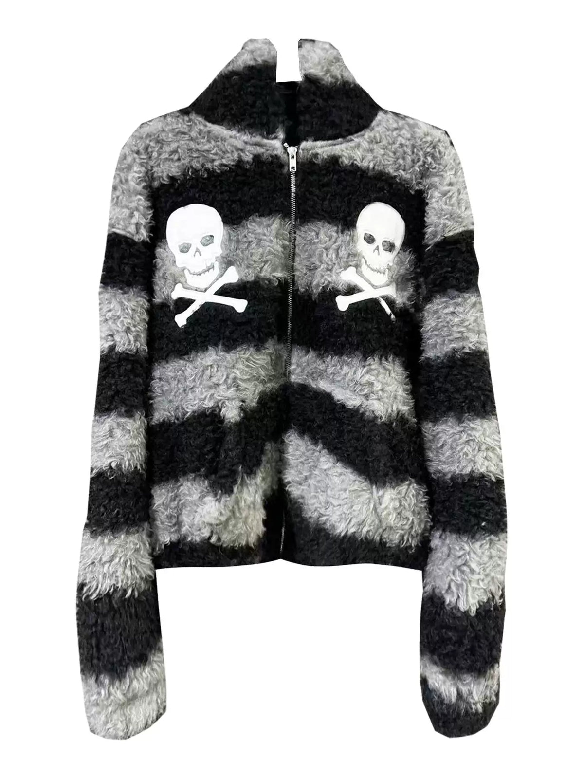 PUNK SKULL EMBROIDERED JACKET