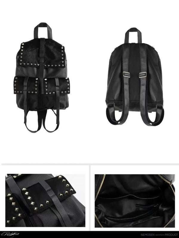 PUNK LEATHER SHOULDER BAG