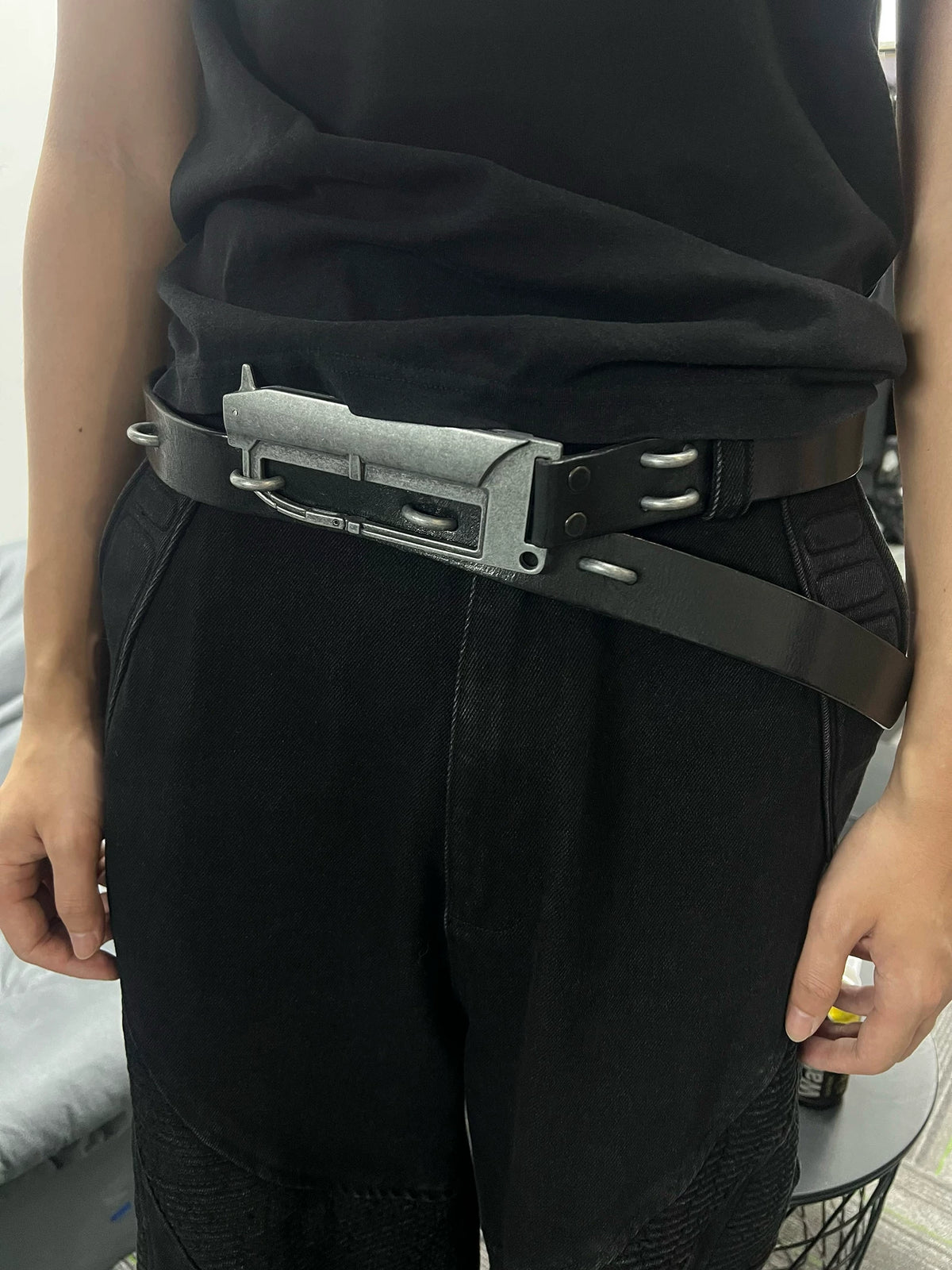 LEATHER SABER BELT