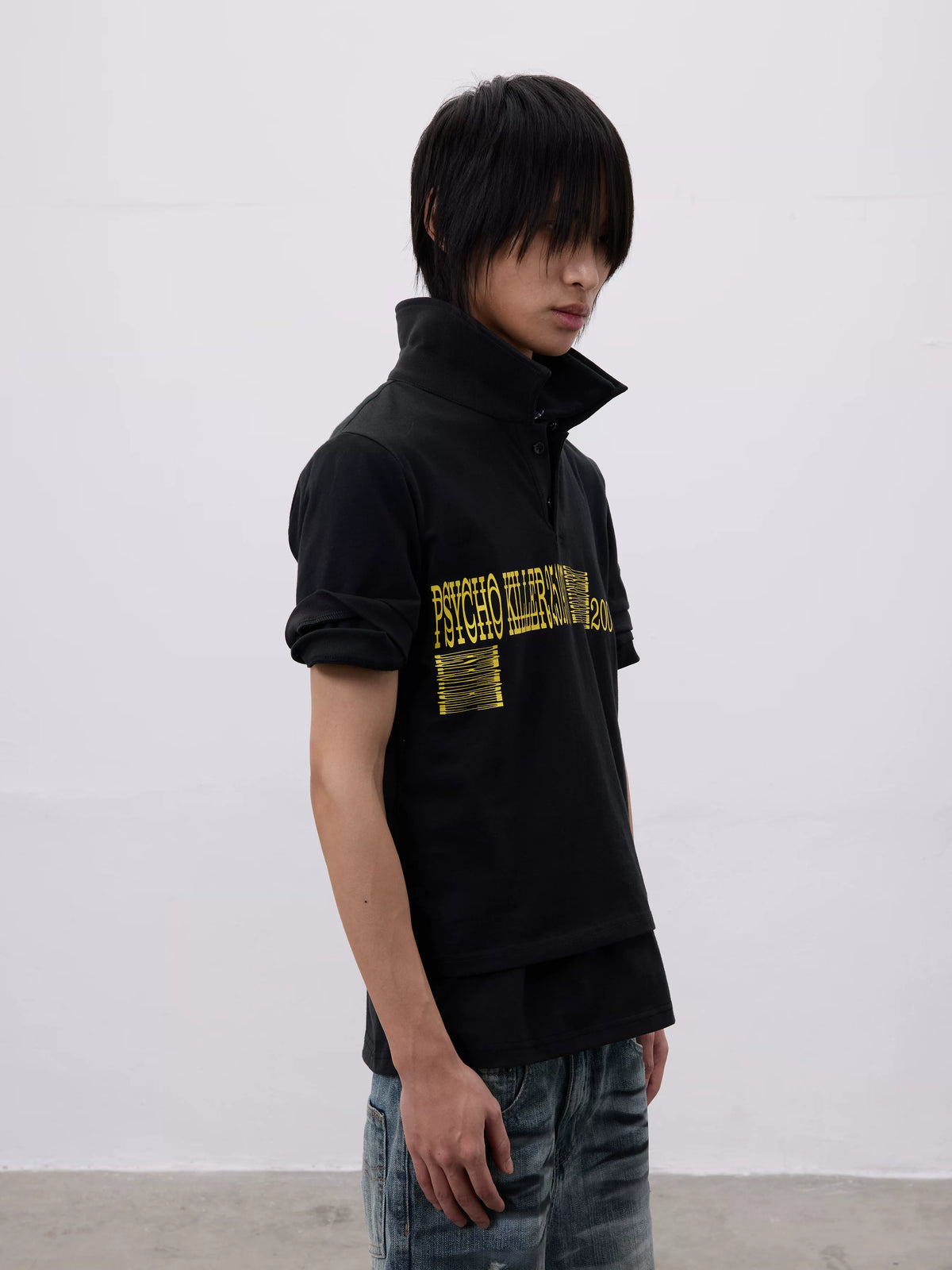 PSYCHOKILLER POLO SHIRT WITH COLLAR