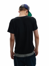 GLITTER PRINT VAIN T-SHIRT