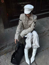 SLIM FIT BUTTONED JACKET