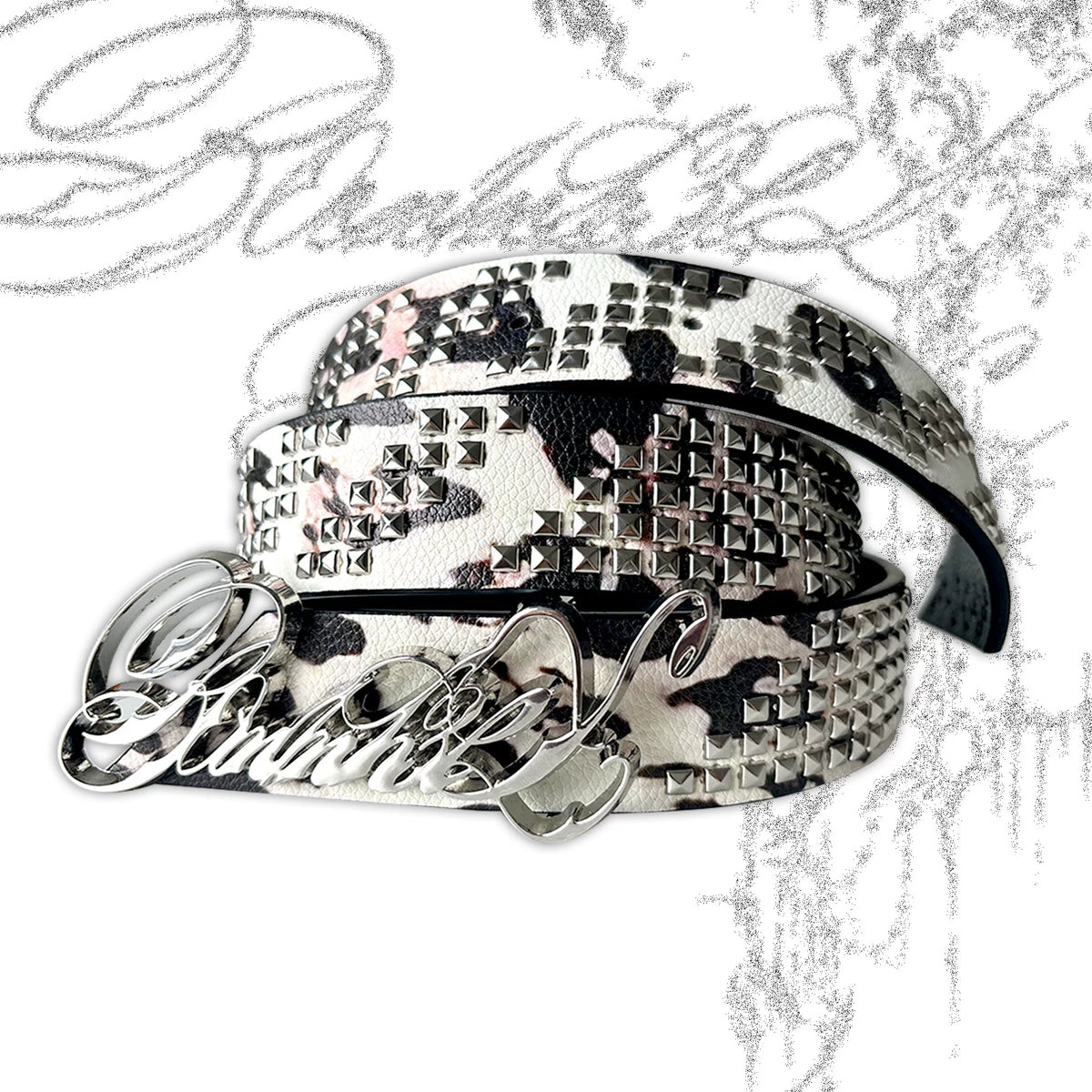 LEOPARD RIVET BELT WITH VISION SYSTEM