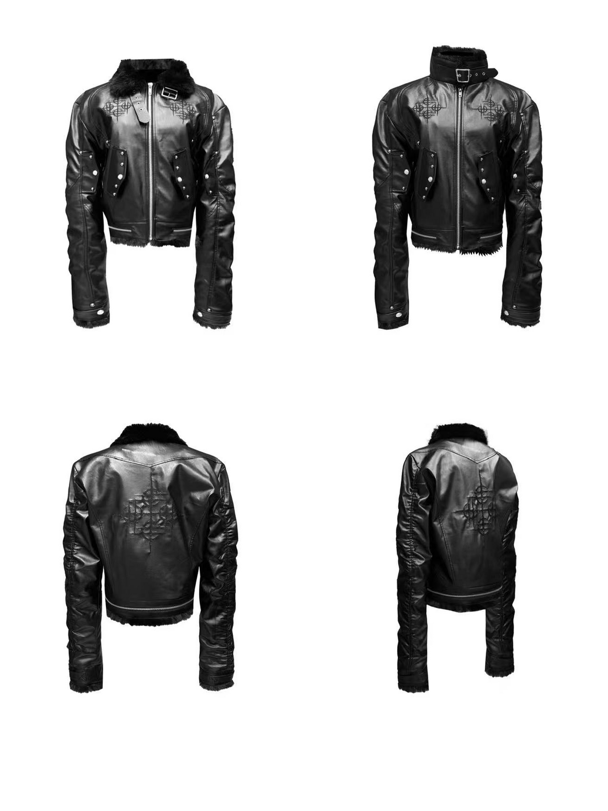 FUR-TRIMMED BOMBER JACKET