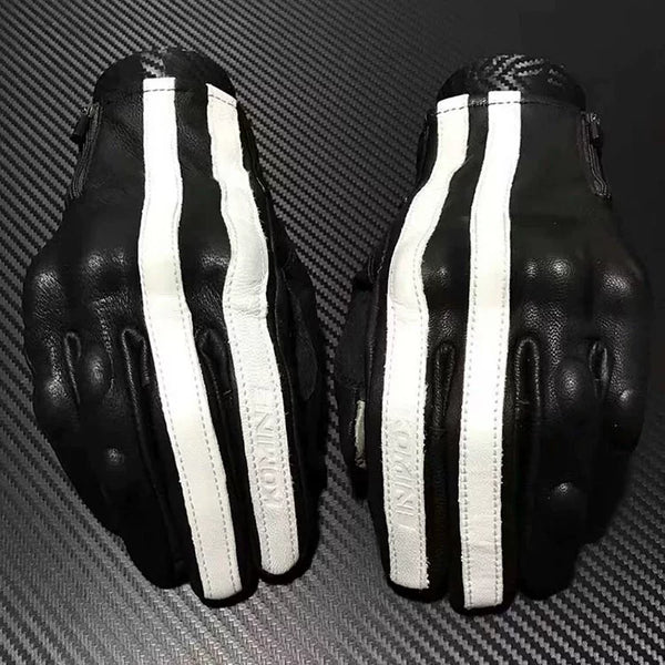 VINTAGE LEATHER BIKER GLOVES