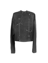 WASHED DARK PORTRAIT LONG SLEEVE TEE