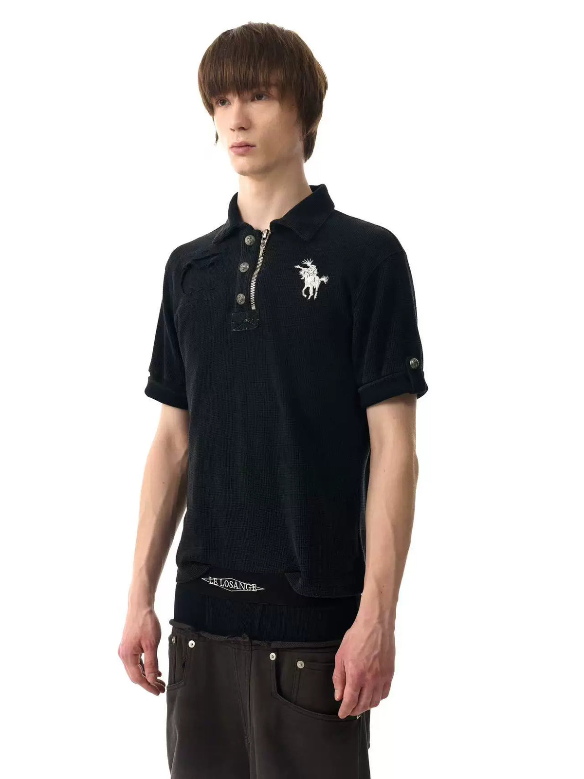 EMBROIDERED WARHORSE POLO SHIRT