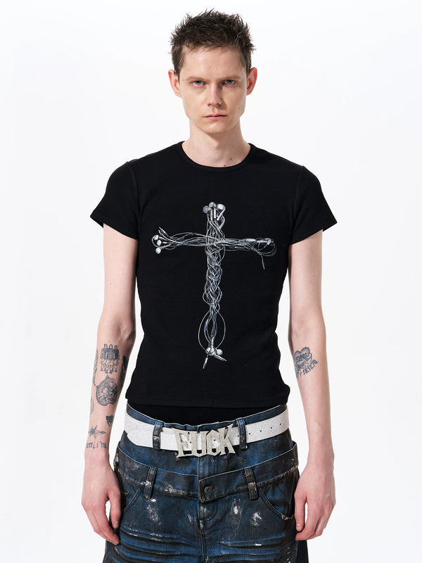 スリムフィットクロススプリントＴシャツ