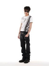 RHINESTONE-EMBELLISHED 3D T-SHIRT