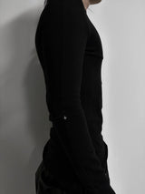 DARK SLIM FIT FLEECE TOP