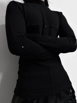 DARK SLIM FIT FLEECE TOP