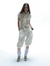 EQUESTRIAN STYLE LOOSE WORK PANTS