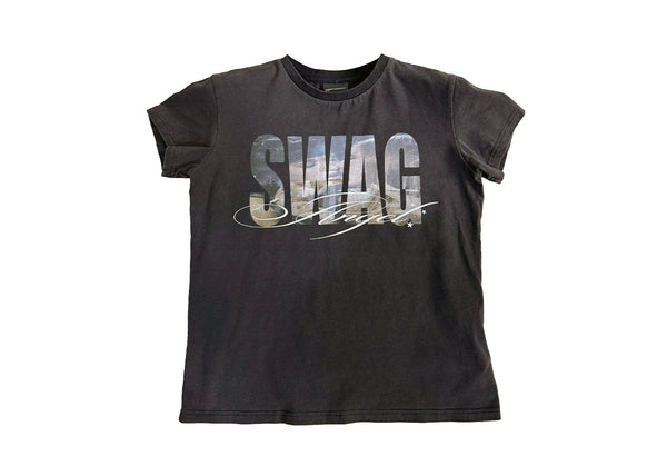 BRUSHED SILVER SWAGKISS TEE