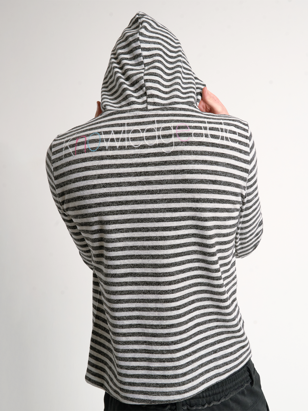DIZZY CANDY STRIPED HOODIE TEE
