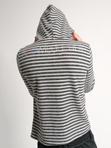 DIZZY CANDY STRIPED HOODIE TEE