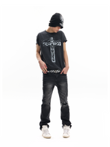 VINTAGE STUDDED SKINNY JEANS