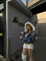 EMBROIDERED PATCH ZIP JACKET
