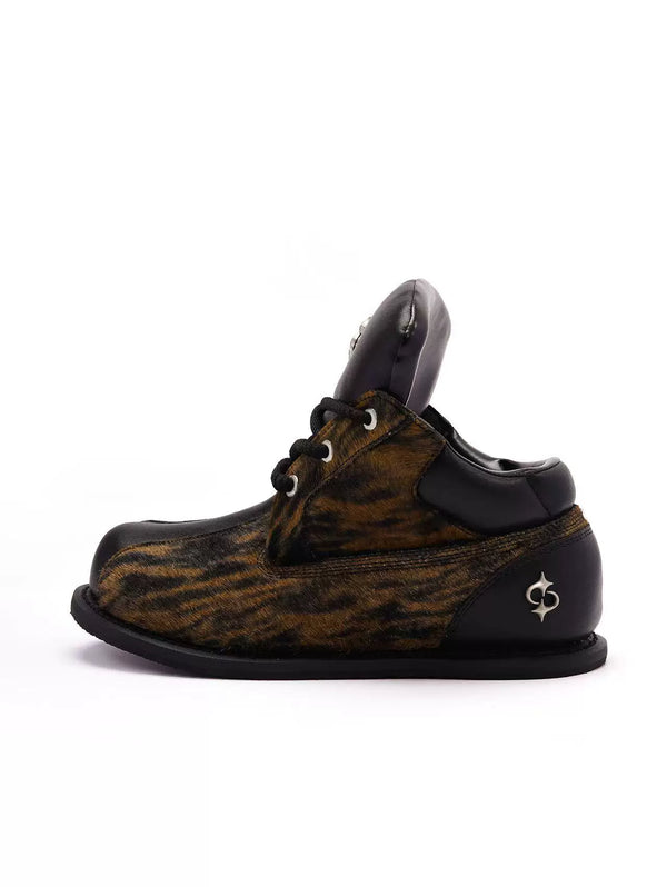 LEOPARD PRINT LOW BOOTS