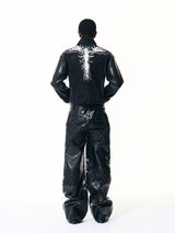 DIAMOND GRID CASUAL PANTS