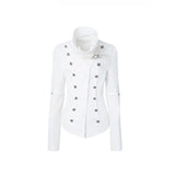 RETRO HIGH COLLAR COTTON JACKET