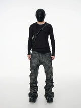 SLIM GLITTER FLARE JEANS