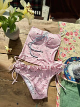 FLORAL RUFFLE BIKINI SET
