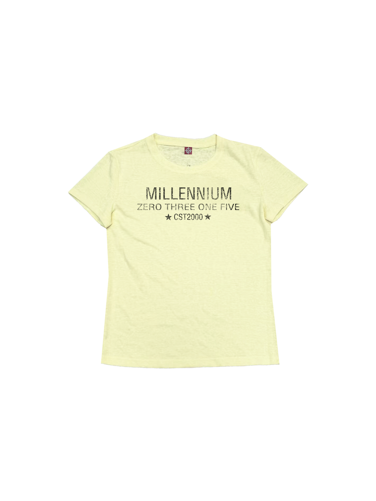 SNOWFLAKE PATTERN ROUND NECK T-SHIRT